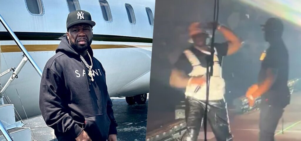 50 Cent arremessa microfone durante show e acerta cabeça de fã; veja 50-cent-arremessa-microfone-durante-show-e-acerta-cabeca-de-fa;-veja