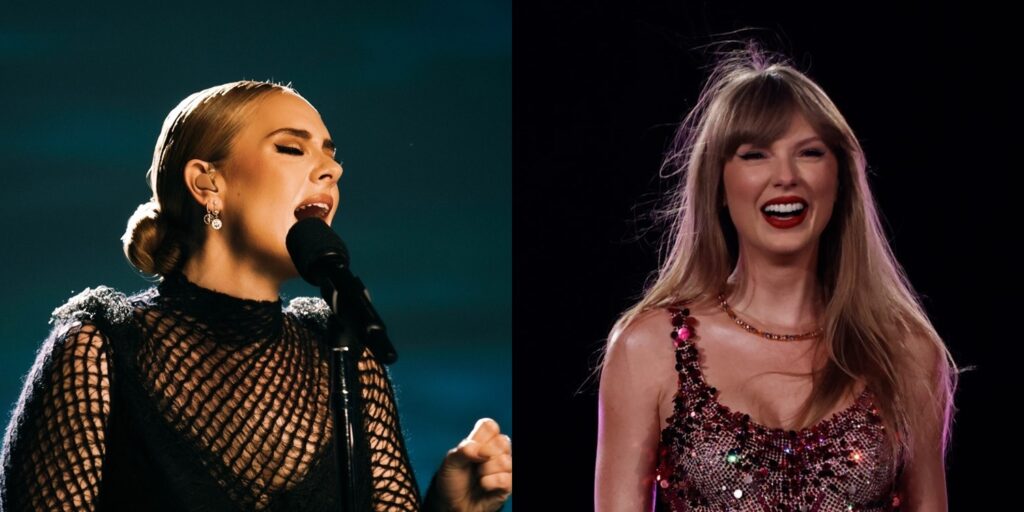 Adele diz que jogos de futebol americano “ficaram mais agradáveis” com aparições de Taylor Swift adele-diz-que-jogos-de-futebol-americano-“ficaram-mais-agradaveis”-com-aparicoes-de-taylor-swift